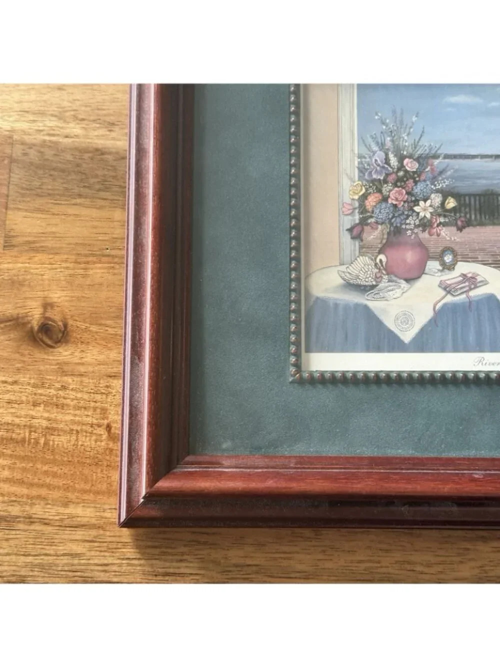 Louise Dunavant River Terrace Paint 11.5X9.5 Wood Frame Steamboat Mississippi TN